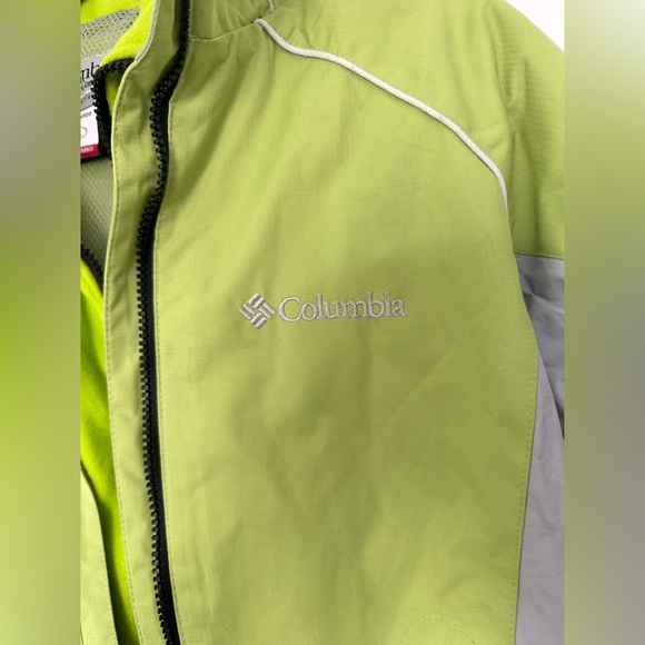 Columbia TITANIUM OMNI TECH Women Jacket Coat Lime Green Shell Ski Snowboard Y2K - Picture 9 of 17